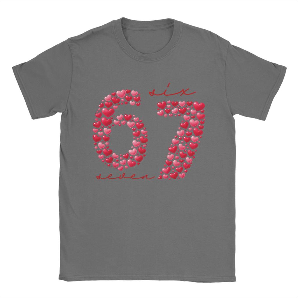 Valentines Day 67 TShirt Unisex Novelty Cotton Tees Round Collar Short Sleeve T Shirt Unique Clothing