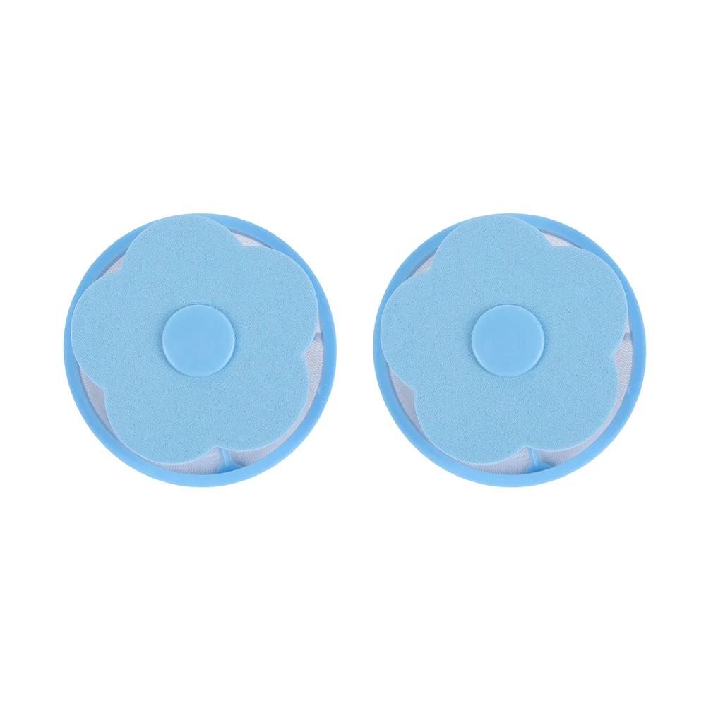 

2 шт. Фильтр для волос для стиральной машины, плавающий улавливатель шерсти домашних животных, многоразовый сетчатый мешок для сбора грязи, чистящие шарики