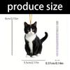 Stylish Black Pusses Pendant Adorable Miniature Kitty Keychain Charming Gift Suitable As Car Decors Or Personal Bag Charm