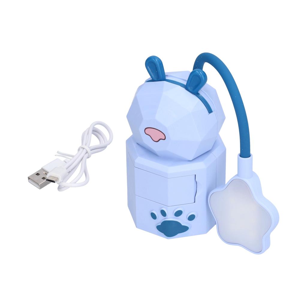Lampa biurkowa LED Kreskówkowe światło biurkowe Ładowanie przez USB Ciepłe białe światło Łatwa w obsłudze Czytelna lampka nocna do akademika studenckiego