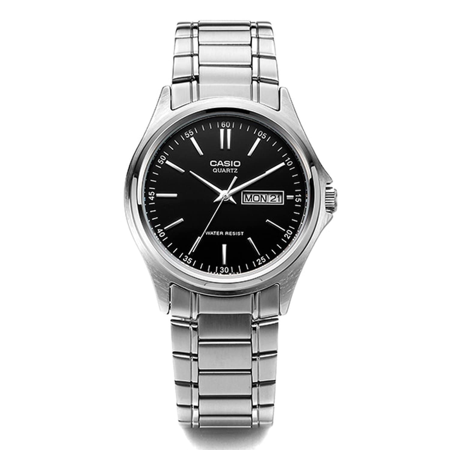 [Casio] MTP-1239D-1ADF (MTP-1239D-1A) Аналоговые мужские металлические часы для студентов