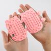 Cat Hair Removal Massage Brush Pineapple Cat Ear Shape Table Leg Scratching Tool Soft Double-Sided Comb for Dogs Cats Self Cleaning