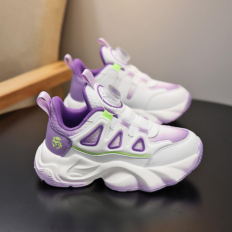 28-39 Tamanho Grande Infantil Antiderrapante Resistente ao Desgaste Conveniente Moderno e Casual Sapatos Esportivos para Sapatos de Corrida de Meninas