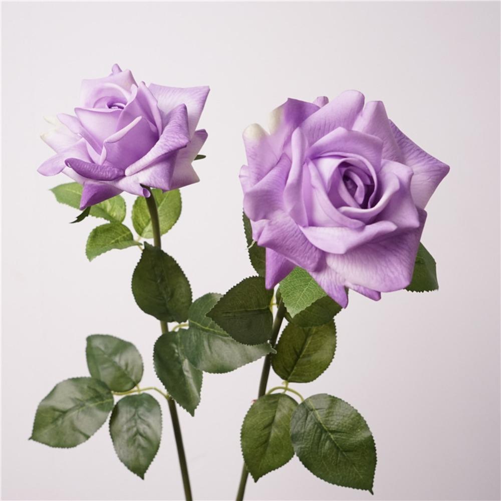 Cloth Artificial Rose Flower Iron Wire Simulation Rose Realistic Artificial Rose  Home Decoration