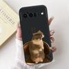 Fashion Painting Phone Case For Google Pixel 6 Pro 6a Black Silicone Soft Cover For Google Pixel6 Pixel6a 6Pro Cases Bumpers