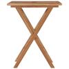 VidaXL Table pliable de jardin 60x60x75 cm Bois de teck solide