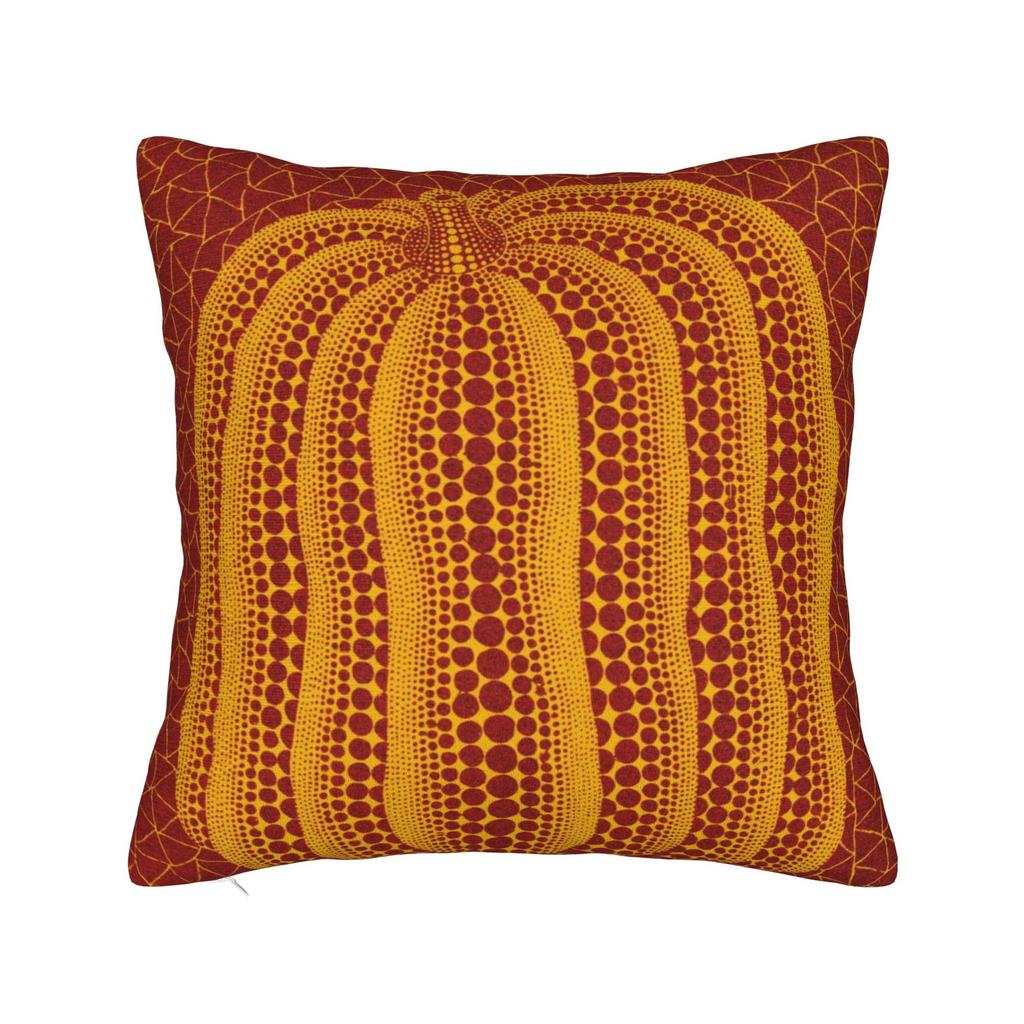 Yayoi Kusama Art Square Pillow Case Polka Aesthetic Cushion Cover Vintage Zippered Decorative Throw Pillow Case Cover for Seat
