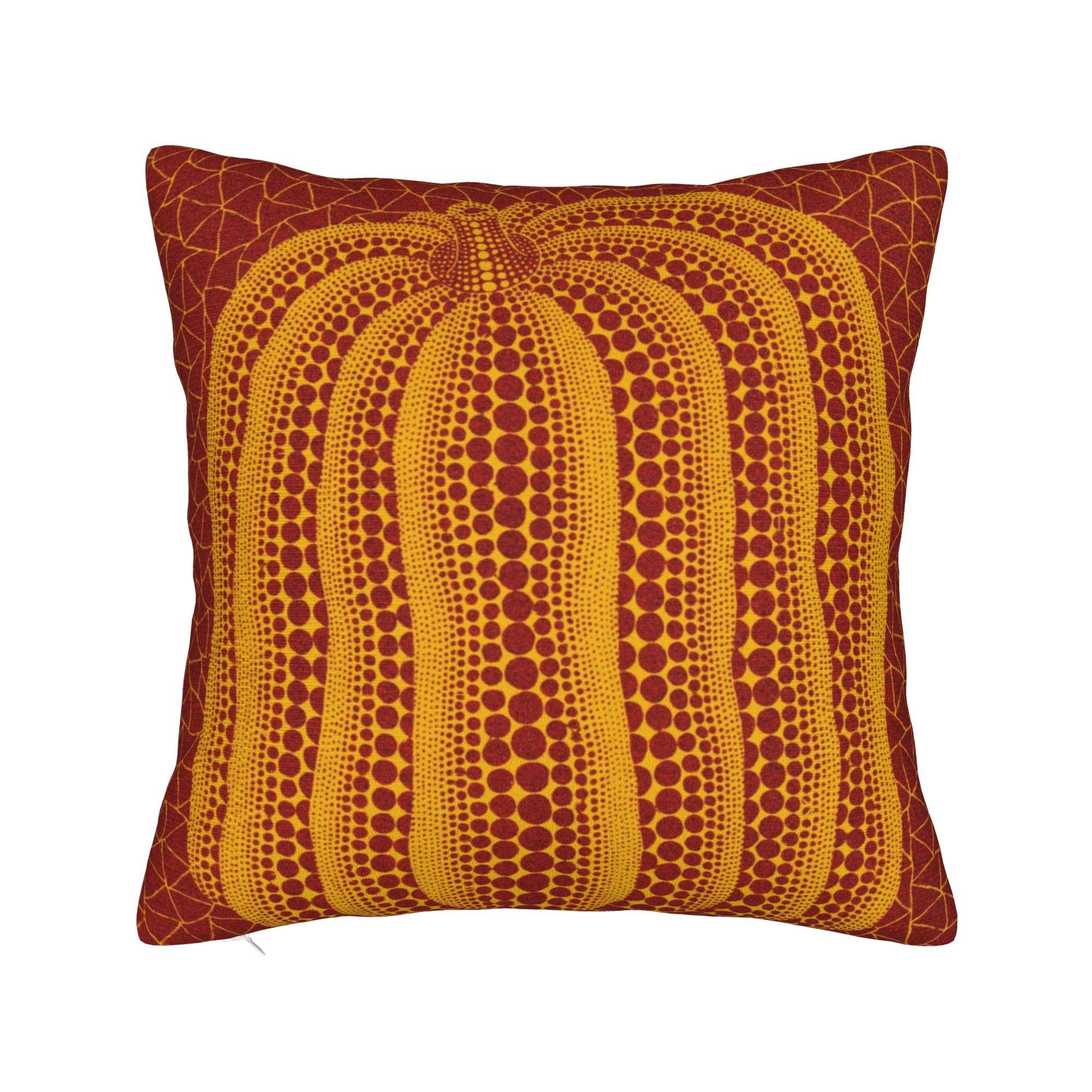 Зеленая тыква Яёи Кусама Наволочка для подушки Полиэстер Подушки для дивана Новая наволочка Домашний декор 30x30cm 12x12in