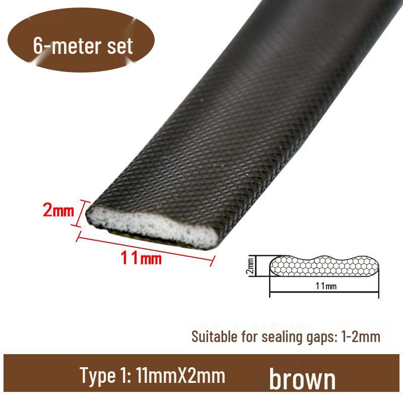 Self-Adhesive Stainless Steel Anti-Theft Door Sealing Strip - Soundproof, Windproof, Insect-Proof, Dustproof.