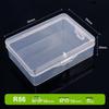 Clear PP Plastic Rectangular Storage Box with Lid for Jewelry, Ear Studs, or Fishing Accessories