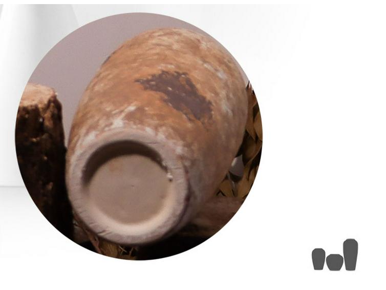 Hydroponická keramická váza ve stylu wabi-sabi na čajový stolek nebo do vstupní haly