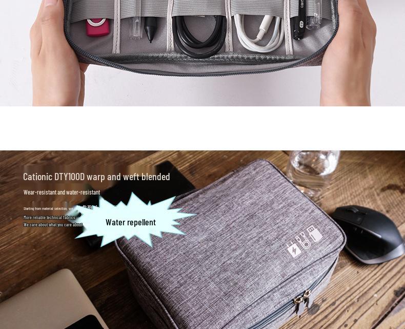 Multifunctional Mobile Accessories & Storage Bag for Phones, USB Drives, Power Banks, and Cables