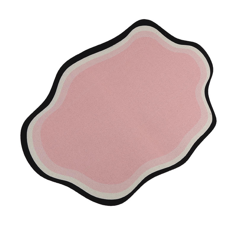 Pet Feeding Mat Cute Shape Dog Diatom Mud Bowl Mat Non-Slip Waterproof Home Decoration Pet Food Mat for Home Dog Feeding Prevent Food Spills