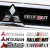 Pour Mitsubishi RALLIART ASX Triton Outlander Lancer Mirage Xpander Triton Métal 3D Badge de Calandre Avant de Voiture Autocollant de Coffre Arrière