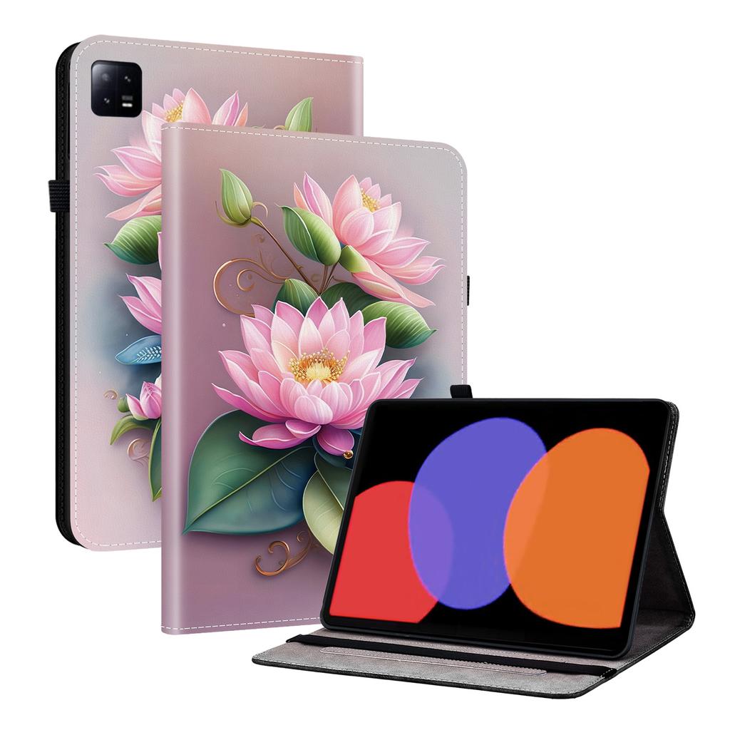 PU Leather Tablet Case for Xiaomi Pad 6 - 11 Styles! Durable, with 2 Stand Slots, Pencil Holder & Card Slots, Flexible TPU Back Cover