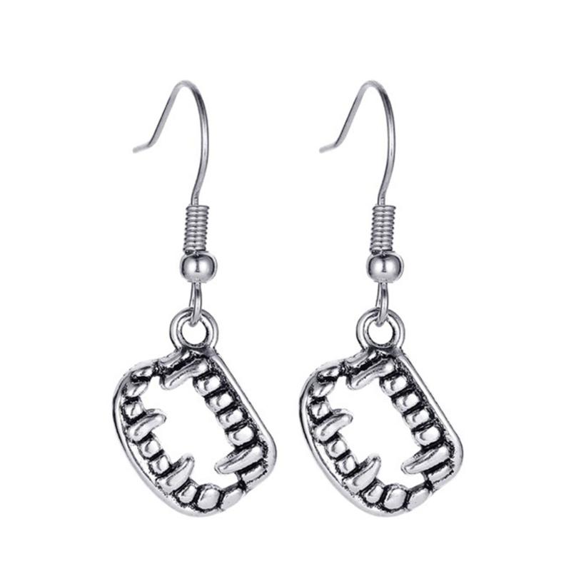 

Bat Spider Dangle Earrings Women Jointed Skeleton Long Ear Drop Earrings Stud Halloween Goth Punk Costume Accessories