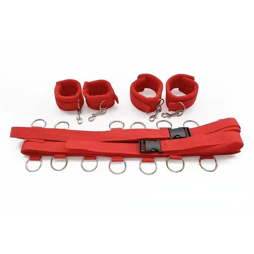 Sex Binding Love Bondage Suit with Handcuffs Ankle Cuffs Eye Mask Whip Erotic Adult Game Sex Toys for Couples Woman Sexy