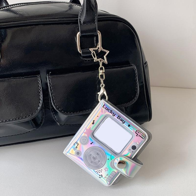 2Inches Mini Small Photo Album Photo Storage Book with Keychains Pocket Album Keychains for Picture Valentines Gift Wedding