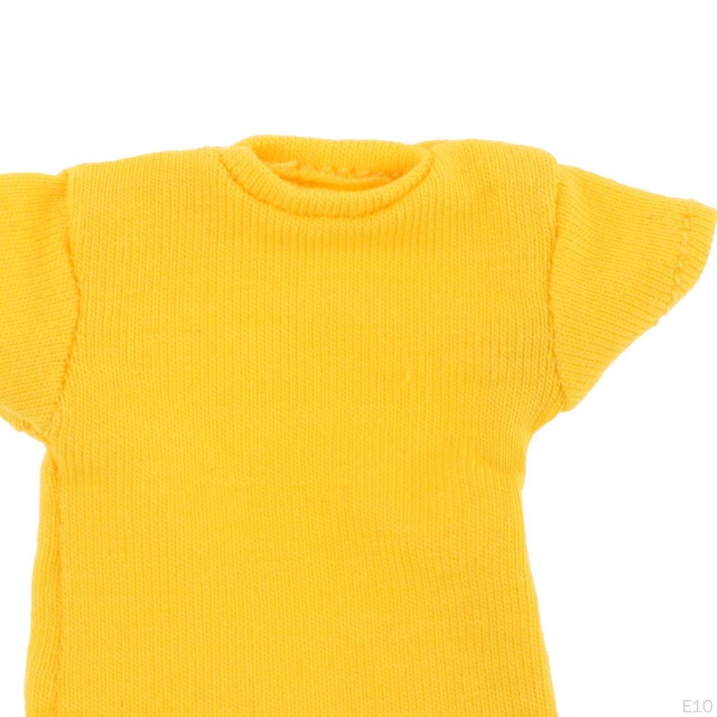 1/12 Scale Doll Clothing for 6 Inch Figures, Short Sleeve Outfit Action Figures