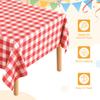 3pcs Gingham Table Cloths 54 X 108" Rectangle Plastic Tablecloth Waterproof Table Cover for Dining Birthday Party Kitchen Picnic