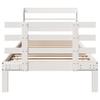 Bed Frame with Headboard Without Mattress White 90x200 Cm