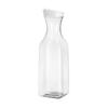 1500ml/50oz Juice Water Bottle Leakproof with Flip Top Square Juice Container Plastic Water Bottle for Cold Drinks/Juice Milk