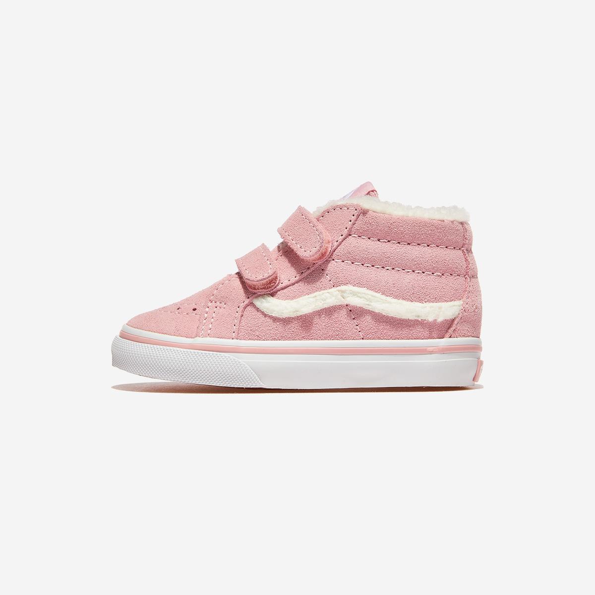 

[Vans] Toddler Sherpa Skate Mid Reissue Velcro - Pink, VN000CQ0PNK, 1010110433, Popular Korean Shoes 160