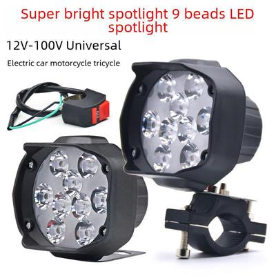 Суперяркая светодиодная фара для электровелосипеда, мотоцикла и трехколесного велосипеда - внешний прожектор высокой интенсивности