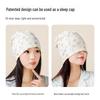 Windproof Double-Layer Postpartum Maternity Hat - Pure Cotton, High Elastic, Hexagonal Design.