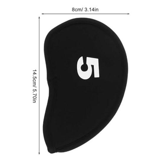 Golf iron cover head (3-9 Pw Sw) set 10 lightweight numbered protection covers