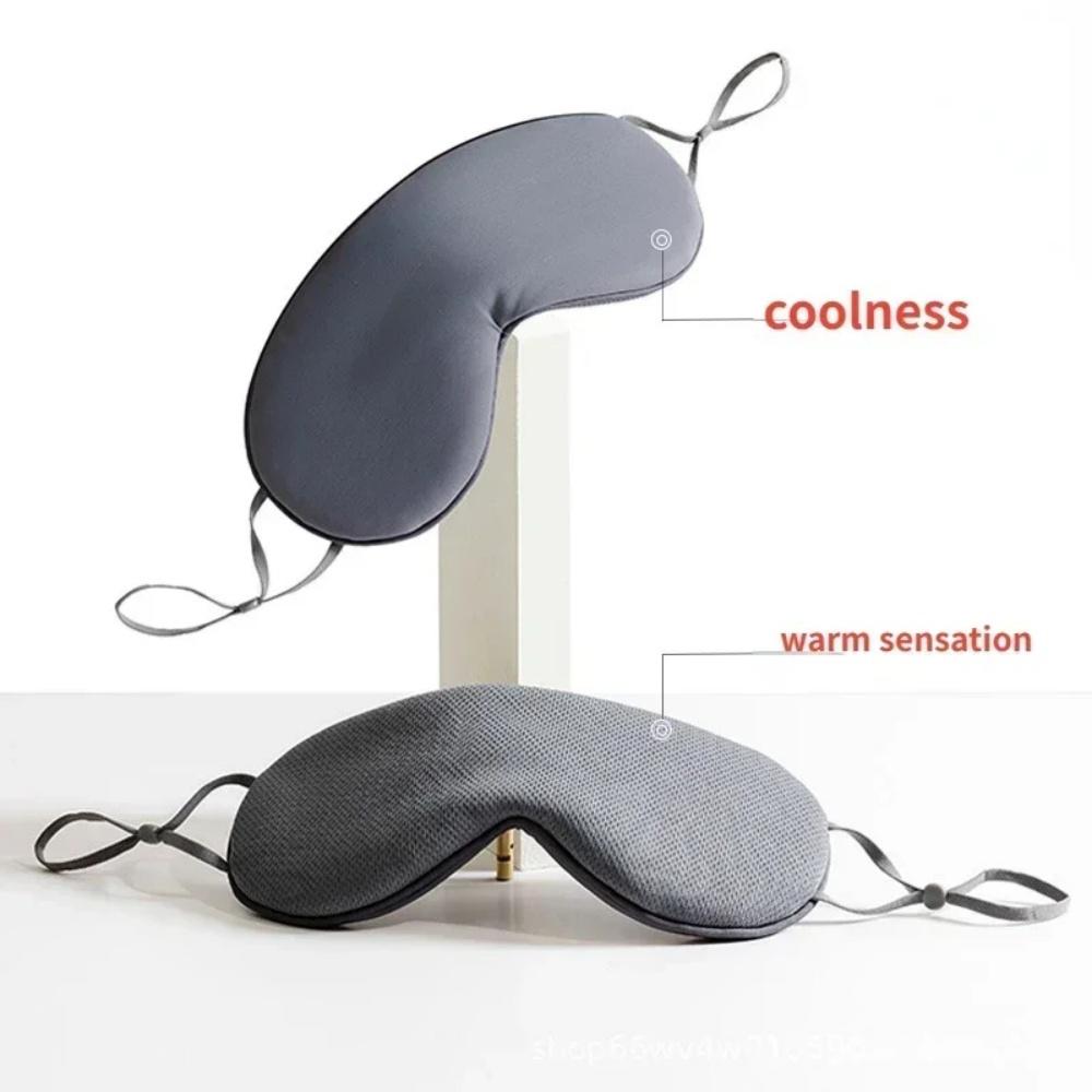 Soft Breathable Warm And Cool Dual Use Sleep Eye Mask Lightweight Warm And Cool Dual Use Eye Mask for Relieving Eye Fatigue Nap