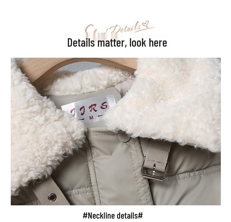 Women's Petite Cotton-Padded Winter Jacket - Short, Thick, Loose Fit