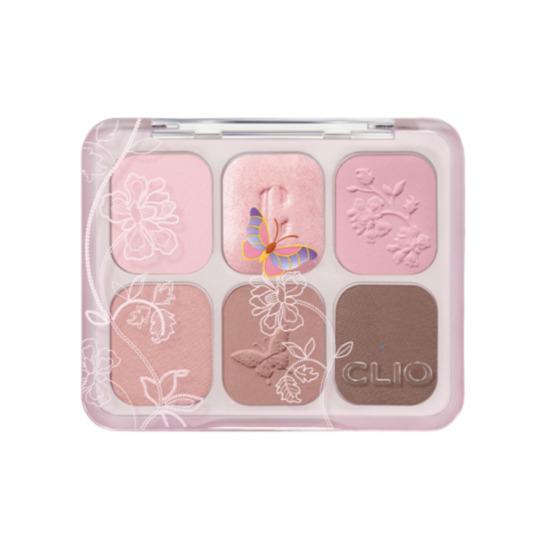 CLIO Muse Master Eye Palette Royal Edition Soft Matte & Shimmer Eyeshadow Palette 6 Colors 6g 01 Soothing Pink