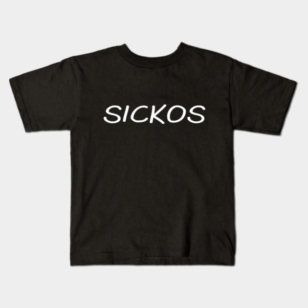 Boys Girls Soft Cotton Graphic Tees Sickos Breathable Daily School Wear Kids T-Shirts