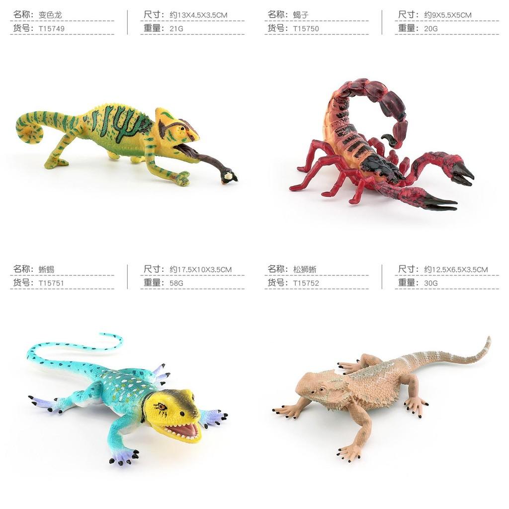 Lifelike Amphibian Pvc Chameleon Scorpion Lizard And Bearded Dragon Collectible Models Perfect For Decoration And Gifts