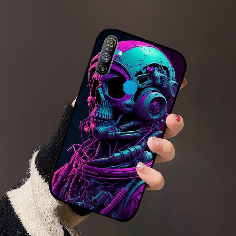 For Realme C3 4G Case Luxury Black Soft Silicone TPU Cover Shockproof Bumper For Oppo Realme C 3 RMX2021 Phone Protective Fundas