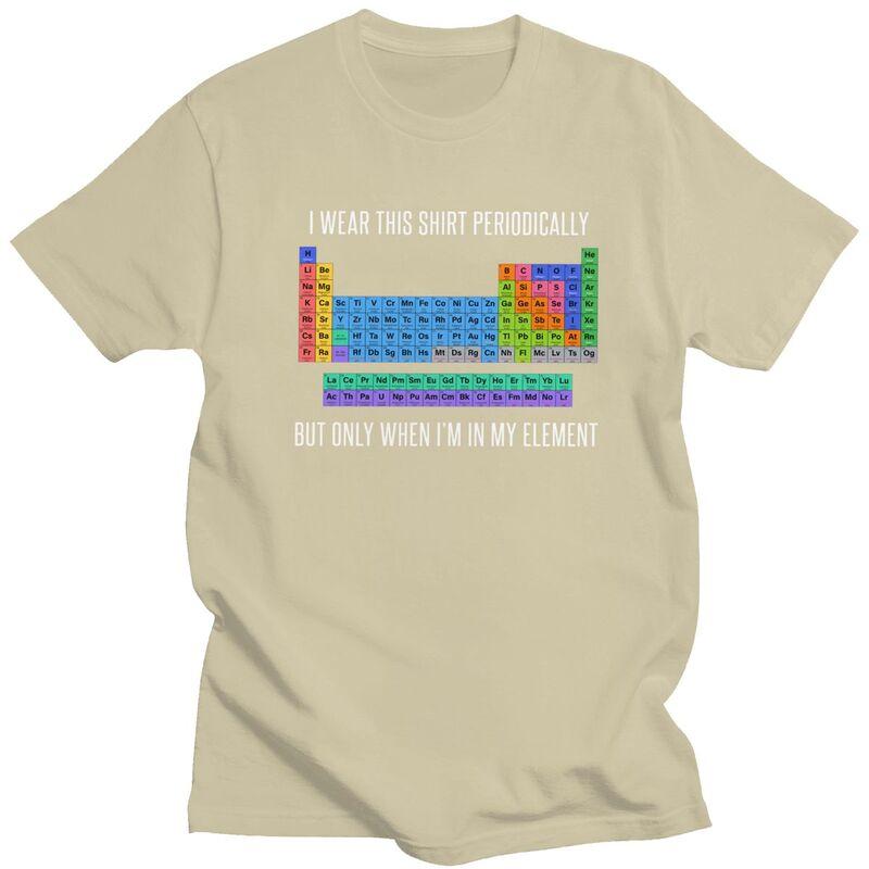 Funny Chemistry Periodic Table Science Teacher Gift T Shirts ShortSleeve Tshirt Streetwear Tee Tops Loose Oversized Clothes