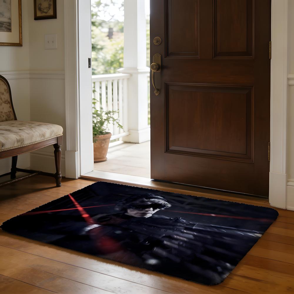 OOg Buda Russia Rapper Floor Mat Soft Flannel Absorbent Mat Non-Slip Rug Home Bedroom Bathroom