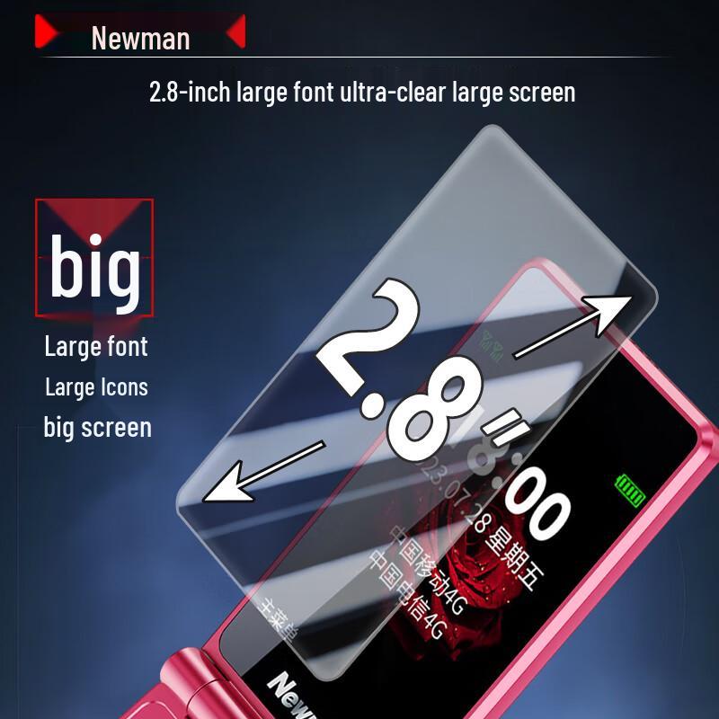 Newman F01 4G Klaptelefoon voor Senioren (CN-versie)