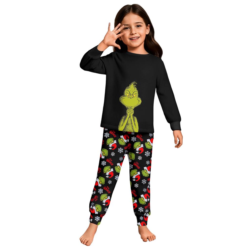 Children's  Boys And Girls Thin Two-piece  Long-sleeved Pants Two-piece