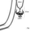 Creative Nightclub Hip-Hop Simple Personality Skull Cow Head Titanium Steel Necklace Pendant For Men And Women