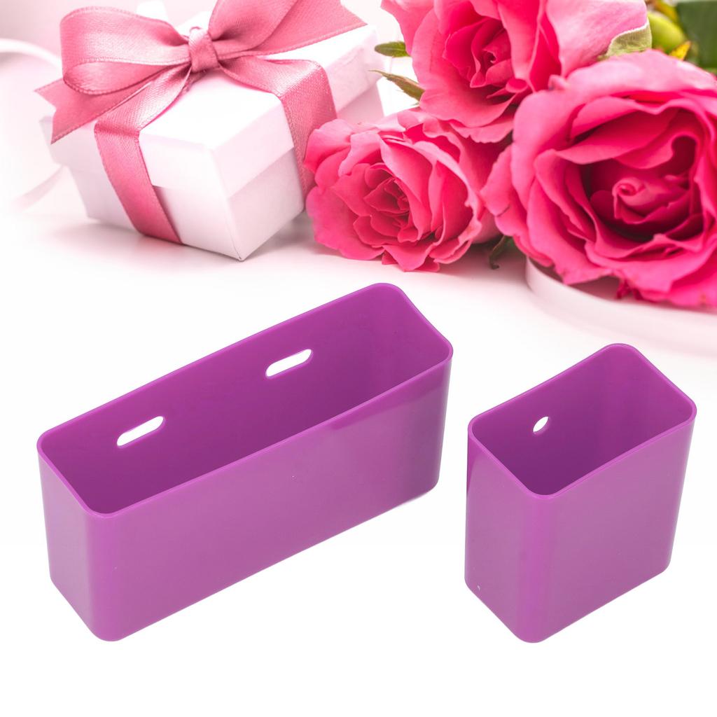 2Pcs Bogged Bag Phone Holder Plastic Multifunctional Universal Phone Case for Beach Bag Handbag Purple Set