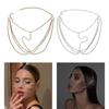 Sparkling Multilayer Face Chain Hair Headdress Veil Mask Fashion Face Chain Perfect for Special Occasions Role Playing