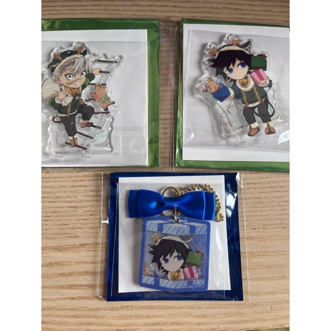 Used Demon Slayer: Kimetsu no Yaiba Christmas 2025 Acrylic Stand Yoshiyoshi Tomioka & Miya Fushikawa