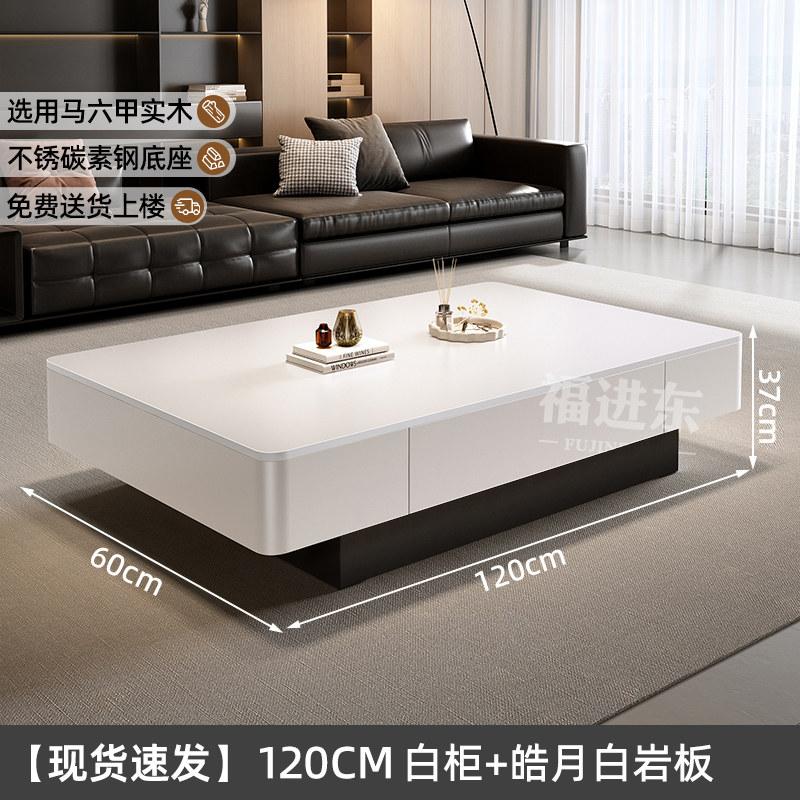 Italian Style Black Slab TV Stand Cabinet Set Coffee Table Living Room Luxury Modern Side End Table Home Furniture Decor