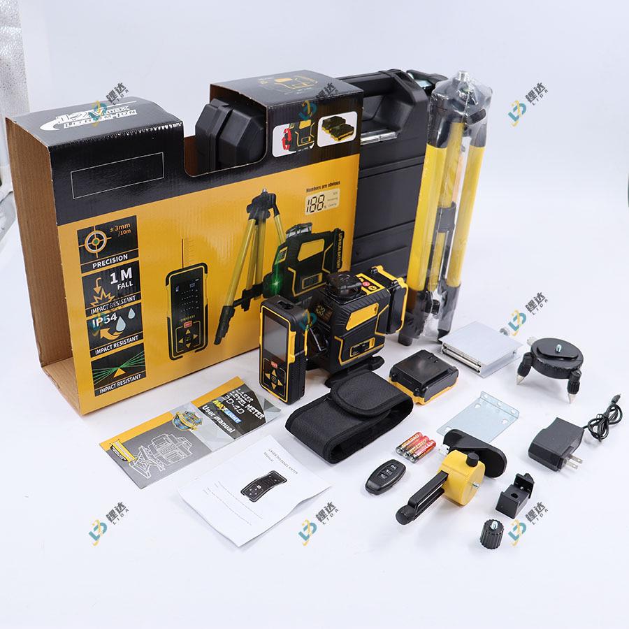 16-Line Automatic Self-Leveling 4D Wall & Floor Laser Level Rangefinder.