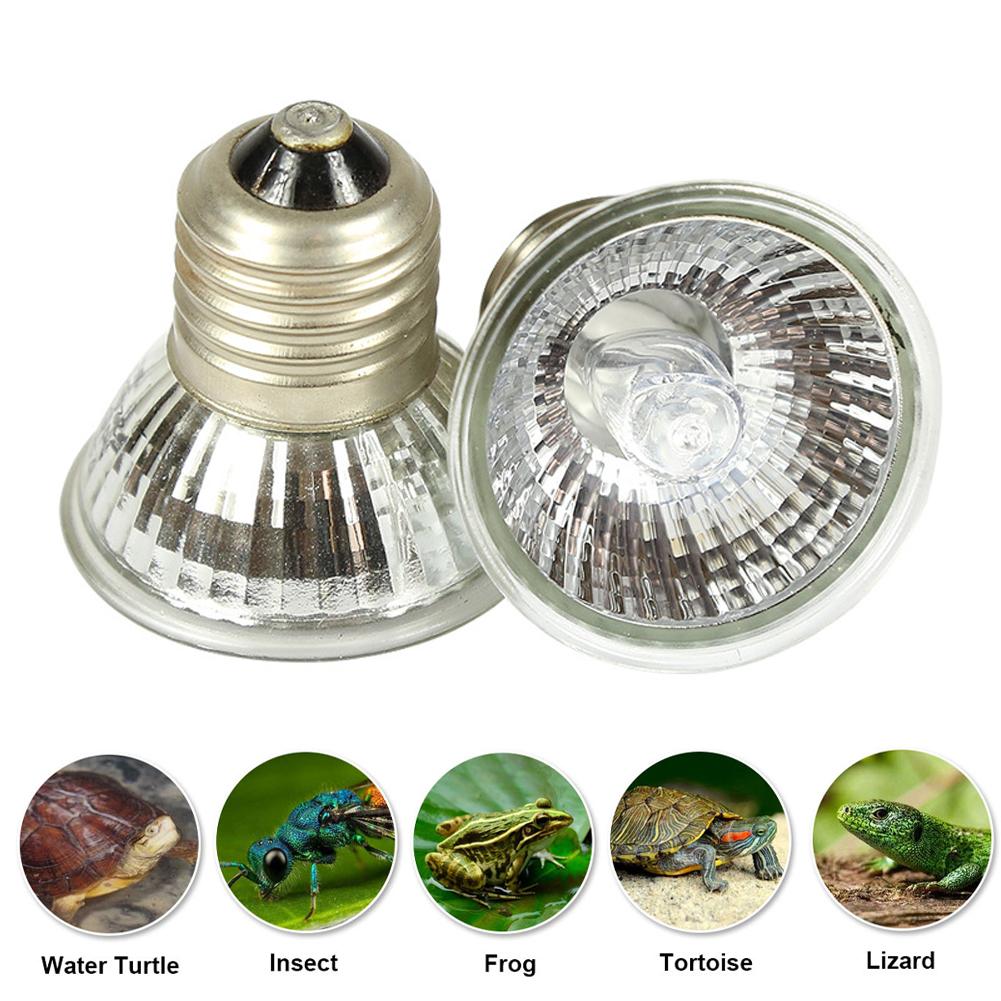 25W 50W 75W UVA+UVB Husdjursreptil Värmelampa Värmelampa Sköldpadda Ödla Värmelampa Fullspektrum Sollampa för Amfibie
