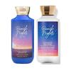 Bath and Body Works Shower Gel 295ml + Body Lotion 236ml (1 Each) Set Beach Night Bath and Body Works
