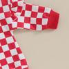 Baby Girls Sweatshirt Romper 3M 6M 12M 18M Plaid Print Ruffles Long Sleeve Jumpsuits for Newborn Infant Toddler Cute Clothes