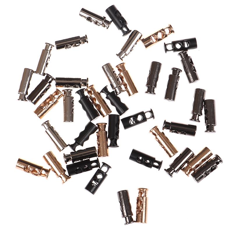 10Pcs Metal Stoppers Toggle Cord Locks Drawstring Lock Diy Apparel Accessories